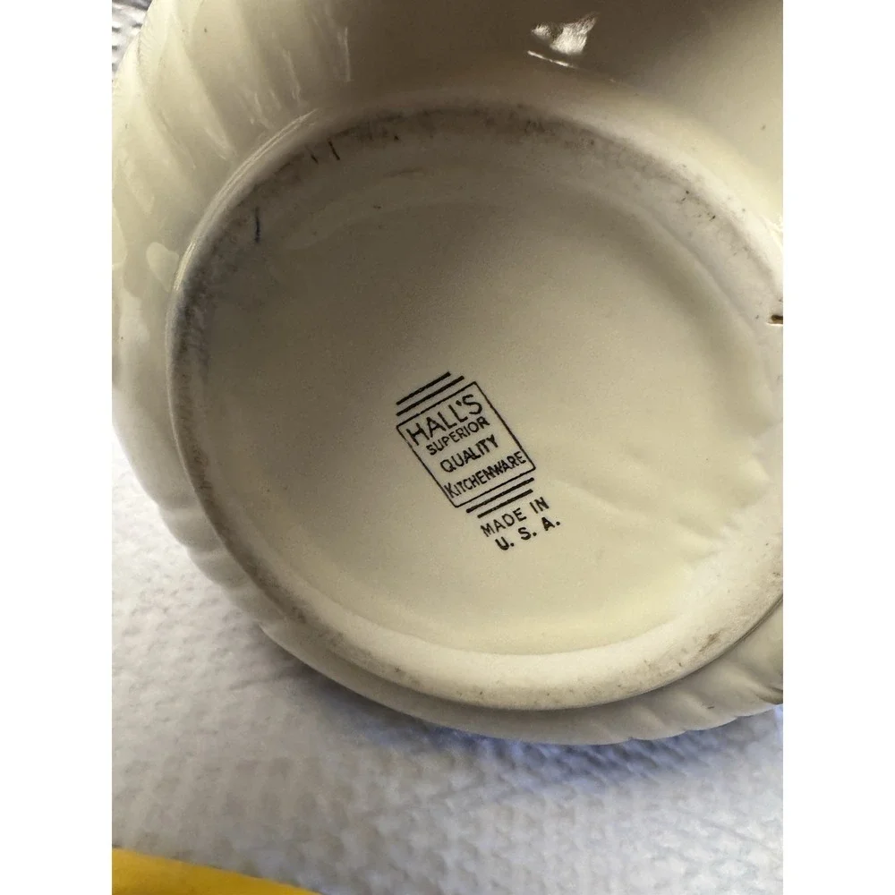 Vintage Poppy Hall Ceramic 3 Piece Bowl Set 8.75